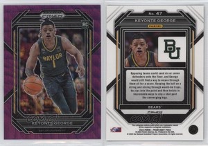 2023-24 Panini Prizm Draft Picks Purple Wave Prizm Keyonte George #47 Rookie RC