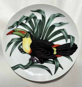 Fitz and Floyd Fine Porcelain TOUCAN 7.5 Incn Salad Plate ~ Japan - Picture 1 of 3