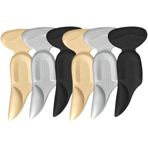 3 Pairs Adhesive Heel Cushion Pads for Shoes Non Comfortable Inserts - Picture 1 of 12