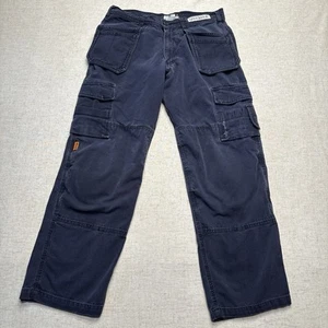 Thrive Workwear Pantalon Homme 34x31 Bleu Ripstop Genouillère Résistant aux Flammes Cargo - Photo 1/10