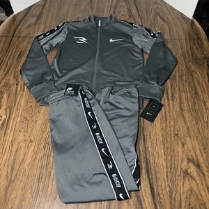 Nike 3 Brand Boys Track Suit Pants & Zip Jacket Boys M 10-12 Yrs Therma Fit - Picture 1 of 17