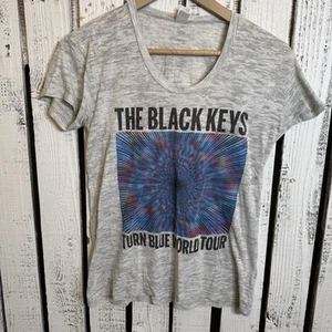 The Black Keys Turn Blue World Tour Women’s T-Shirt Size Small Heathered Gray - Picture 1 of 8