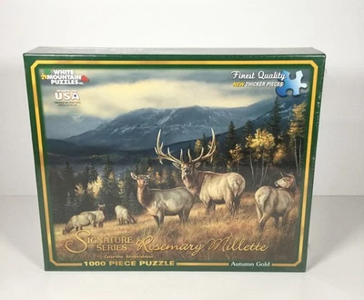 Rompecabezas de montaña blanca 2013 otoño oro 1000 piezas romero millette *totalmente nuevo* Foto 1 de 4