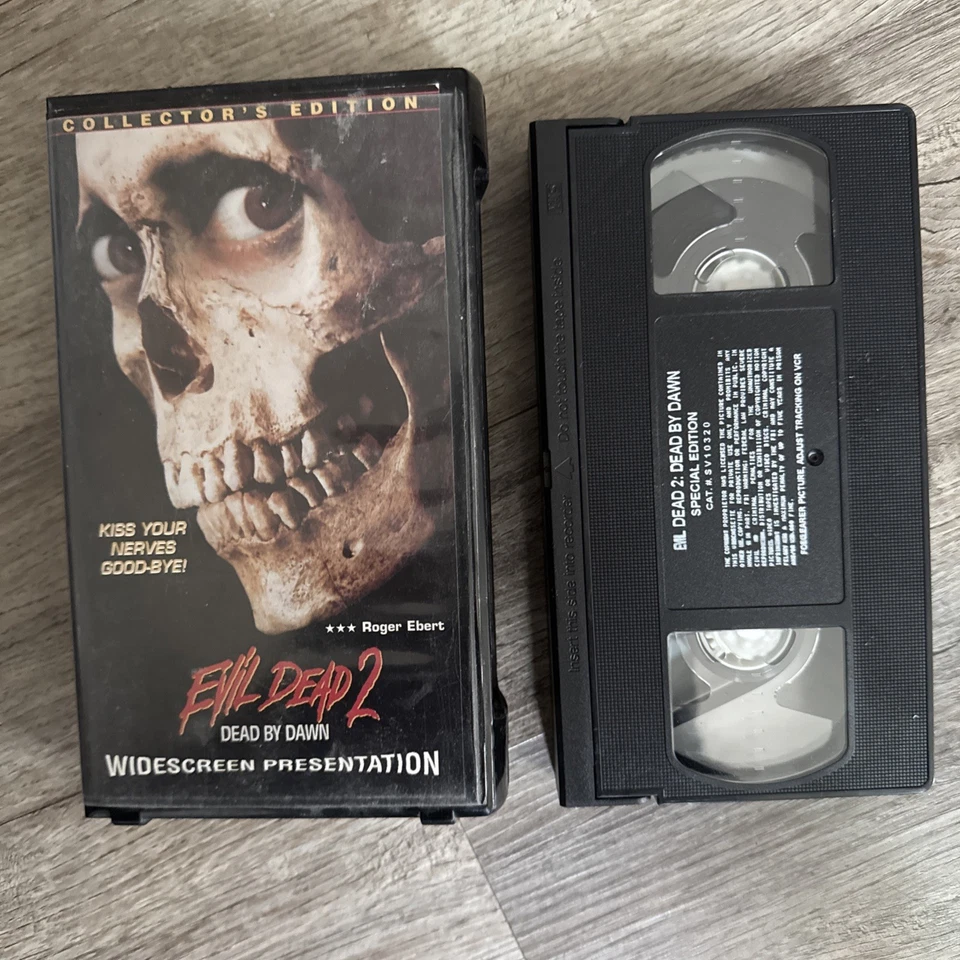 Evil Dead 2: Dead By Dawn - Clamshell Collector's Edition Widescreen VHS Tape - Image 1 of 4