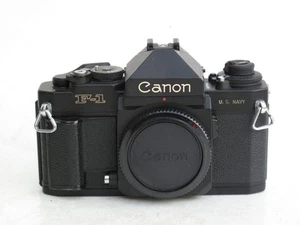 Canon nueva cámara fotográfica F1 35 mm, cuerpo marino de EE. UU. con tapa, VENDEDOR DE EE. UU. "LQK" - Imagen 1 de 5
