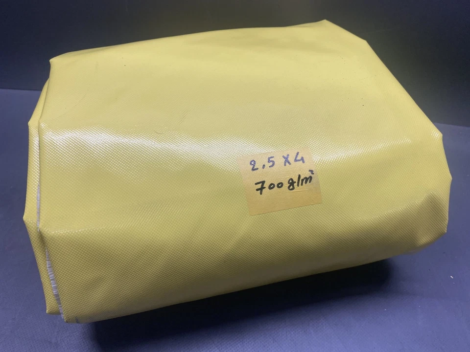 PLANEN ZENTRUM LKW-Plane - Gewebeplane 2,5 x 4 m - Gelb - ca. 700g/m² - B-Ware