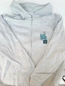 Disney Parks Disneyland Icons Zip Hoodie Erwachsene XL Neu - Bild 1 von 8