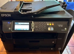 Epson WorkForce WF-7620 Wireless All-in-One Inkjet Printer New Black Ink EUC! - Picture 1 of 6