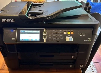 Epson WorkForce WF-7620 Wireless All-in-One Inkjet Printer New Black Ink EUC! - Image 1 of 4