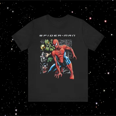 SPIDER-MAN SAM RAIMI TRILOGY MOVIE T-SHIRT, UNISEX TEE - Image 1 of 4