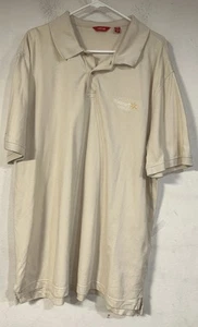 Walmart Izod Employee Polo Team Uniform Men’s 2XL Tan Short Sleeve Work Gear* - Picture 1 of 7