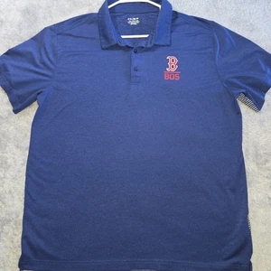 Boston Red Sox Shirt Mens XXL Blue Under Armour Polo HeatGear Performance - Picture 1 of 9