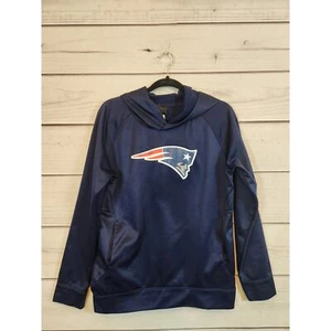 NFL Boys New England Patriots Blue Long Sleeve Pullover Hoodie Sweatshirt XL - Picture 1 of 6