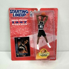 Packaging Error 1997 Tim Duncan Starting Lineup Extended Series Rookie Figure
