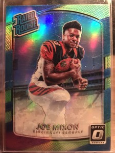 2017 Donruss Optic Lime Green Joe Mixon RC #185 Rookie SP Cincinnati Bengals