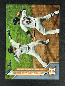 Yordan Alvarez Alex Bregman 2020 Topps Update Father's Day /50 RC ROOKIE ASTROS
