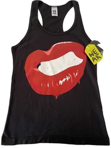 Neu mit Etikett Zumba Yell It Out geripptes Tanktop – kräftiges Schwarz Größe XS - Bild 1 von 3