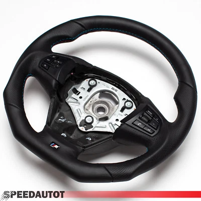 Tausch Tuning Abgeflacht Leder Lenkrad für BMW F25 X3 F26 X4 Lenkrad Multifun. - Bild 1 von 4
