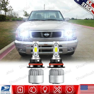 For Nissan Frontier 1998-2000 9004 HB1 LED Headlight Hi/Low Beam 6000K Bulbs Kit - Picture 1 of 13