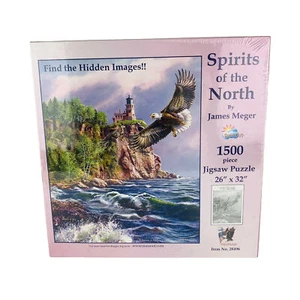 "Puzzle SunsOut Spirits of The North 1500 piezas imágenes ocultas 26""x32"" hecho en EE. UU." - Imagen 1 de 5