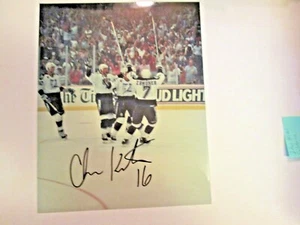 AUTÓGRAFO FIRMADO A MANO Chris Kontos Tampa Bay Lighting Hockey Team con certificado de autenticidad - Imagen 1 de 1