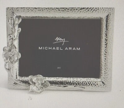 Michael Aram White Orchid Photo Picture Frame 5x7 New In Sealed Box Handmade - Image 1 of 4