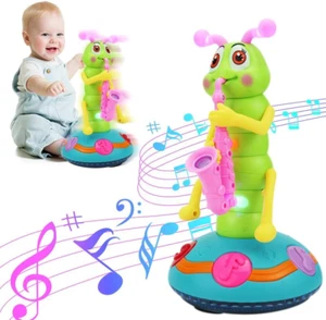 Children'S Electric Caterpillar Saxophone Musical Toys, Dancing Saxophone Caterp - Picture 1 of 12