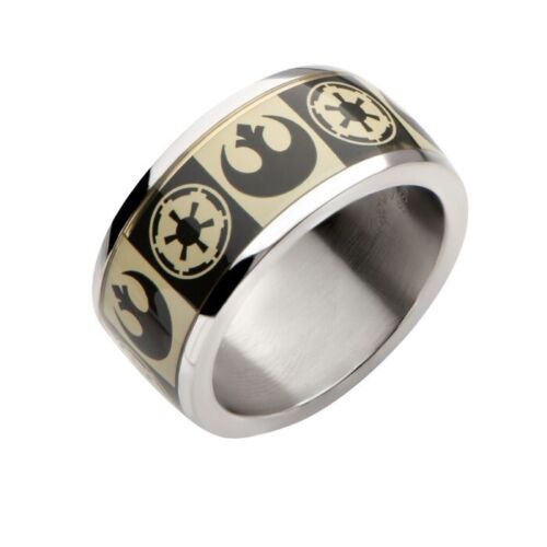 Star Wars Galactic Empire Ring - Rebel Alliance Stainless Steel Ring - Size - 10