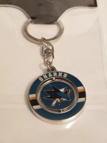 San Jose Sharks JF Sports NHL Hockey Spinner Keychain 5009 Cover