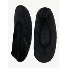 Joyspun Womens Slipper Socks Size 9-10 Black
