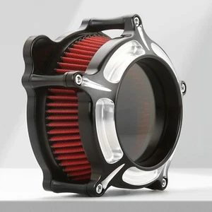 USED Contrast Cut Air Cleaner For Harley Twin Cam Dyna Wide FLHR Touring 00-07 - Picture 1 of 12