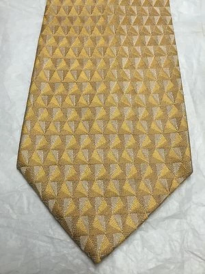 ALFANI 男式领带金色 60 X 4 — 第 1/4 张图片