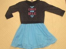 Jerry Leigh DC Comics Girls Girls Dress Skirt Crochet Lace Blue Black XL (14/16)