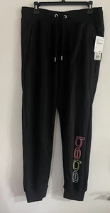 NEU Bebe Jogginghose Hose elastischer Kordelzug Taille Bebe Logo Größe M - Bild 1 von 2