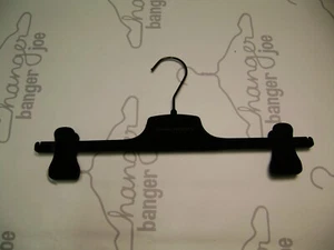 ALEXANDER MCQUEEN BLACK VELVET FELT 14 " PANT ADJUSTABLE HANGERS SET 20 - Picture 1 of 5
