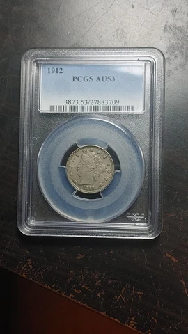 1912 Liberty V Nickel 5C PCGS AU53 Nice Original Great Type Coin            2436 Cover