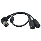 50CM 5Pin Female Audio Cable Y-type One Male to Two Female Connecting Cable 90°