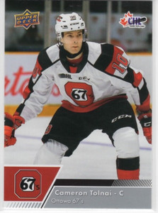 Cameron Tolnai 22-23 Upper Deck CHL Base Common #293 Ottawa 67s
