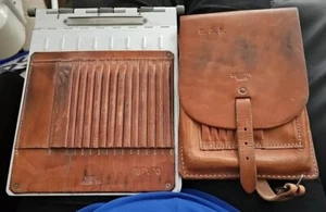 Topógrafo de cuero personalizado / estuche de geólogo y almohadilla de escritura - R L Sherer Denver CO - Imagen 1 de 10