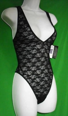 NEW HANKY PANKY 7A8524 ZIEGFELD FOLLIES JOSEPHINE LACE THONG BODYSUIT M - Image 1 of 2