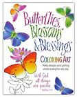 Butterflies, Blossoms and Blessings Coloring Art