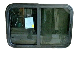 RV window slider style +screen & trim ring 22 1/4 x 14 5/8 smoke glass  #C220 - Picture 1 of 2