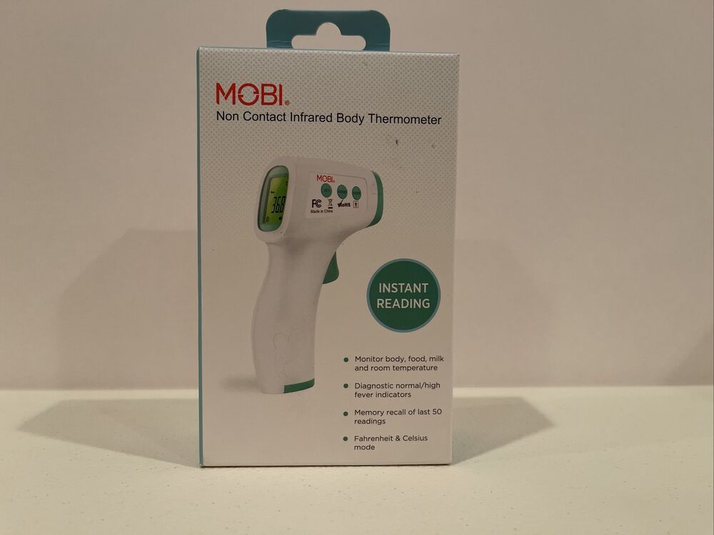 MOBI Non-Contact Forehead Thermometer with Fever Indicators Free Shipping