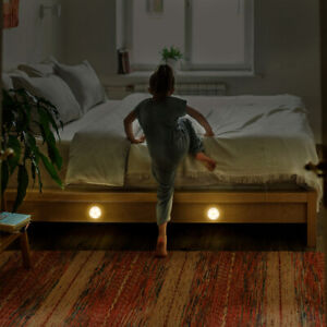 LED Night Light Motion Sensor Ceiling Wall Light Fixture Kids Bedroom Lighting