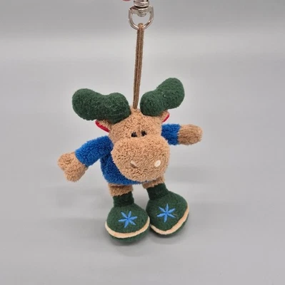 NICI Elch Schlüsselanhänger mit Karabiner, ca. 11 cm - Bild 1 von 3