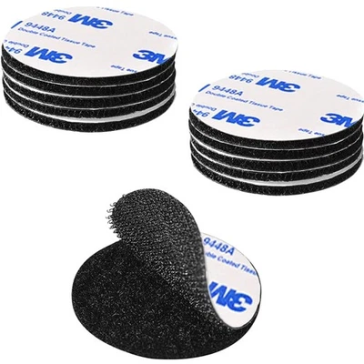 Klettband Selbstklebend, Klettverschluss, wiederverwendbar, Schwarz, 5cm, 10 ... - Bild 1 von 4