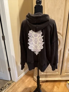 FREE PEOPLE Sprint To The Finish Hoodie Women's Oversized S Black NEW - Picture 1 of 10