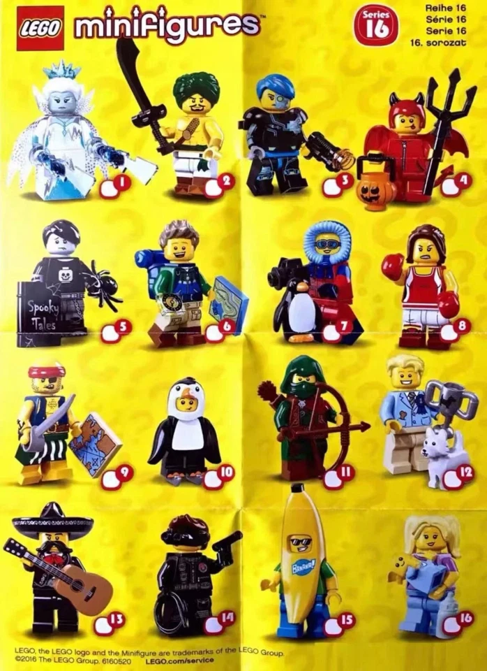LEGO 71013 Minifiguras Serie 16 - Juego Completo de 16 | NUEVO Y PRECINTADO Foto 1 de 1