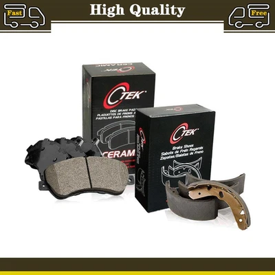 Juego de 2 pastillas de freno y zapatas de freno de cerámica delanteras y traseras Centric para Jeep TJ Foto 1 de 2