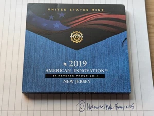 2019 S US Mint Massachusetts REVERSE PROOF Vaccine Innovation $1 Box OGP 19GG - Picture 1 of 2